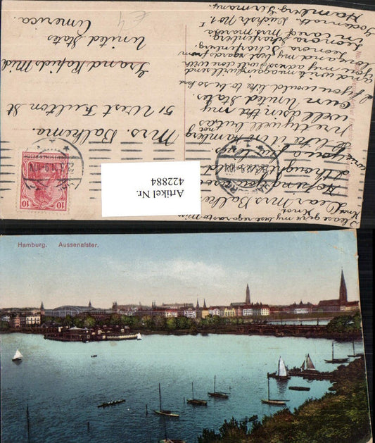 422884,Hamburg Teilansicht Aussenalster