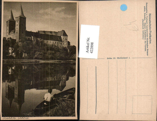 422898,Rochlitz Schloss Türme Ruderboot
