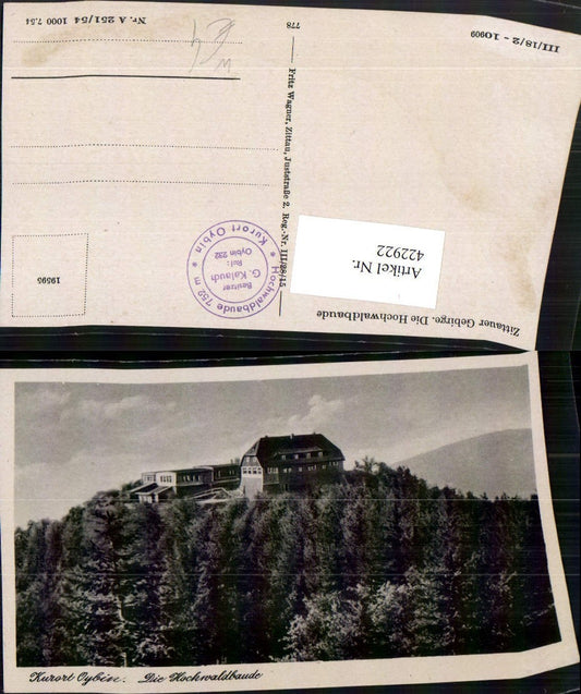 422922,Oybin Hochwaldbaude Hütte
