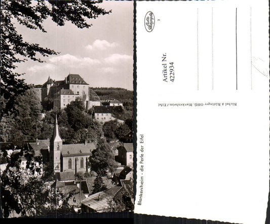 422934,Blankenheim in d. Eifel Teilansicht m. Burg Schloss