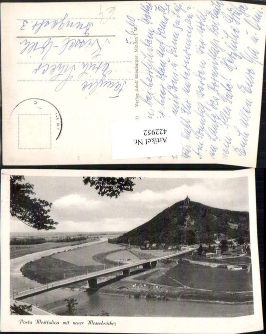 422952,Porta Westfalica Weserbrücke Brücke