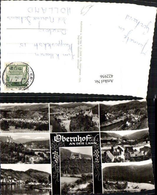 422956,Obernhof an d. Lahn Totale Kloster Schloss Mehrbildkarte