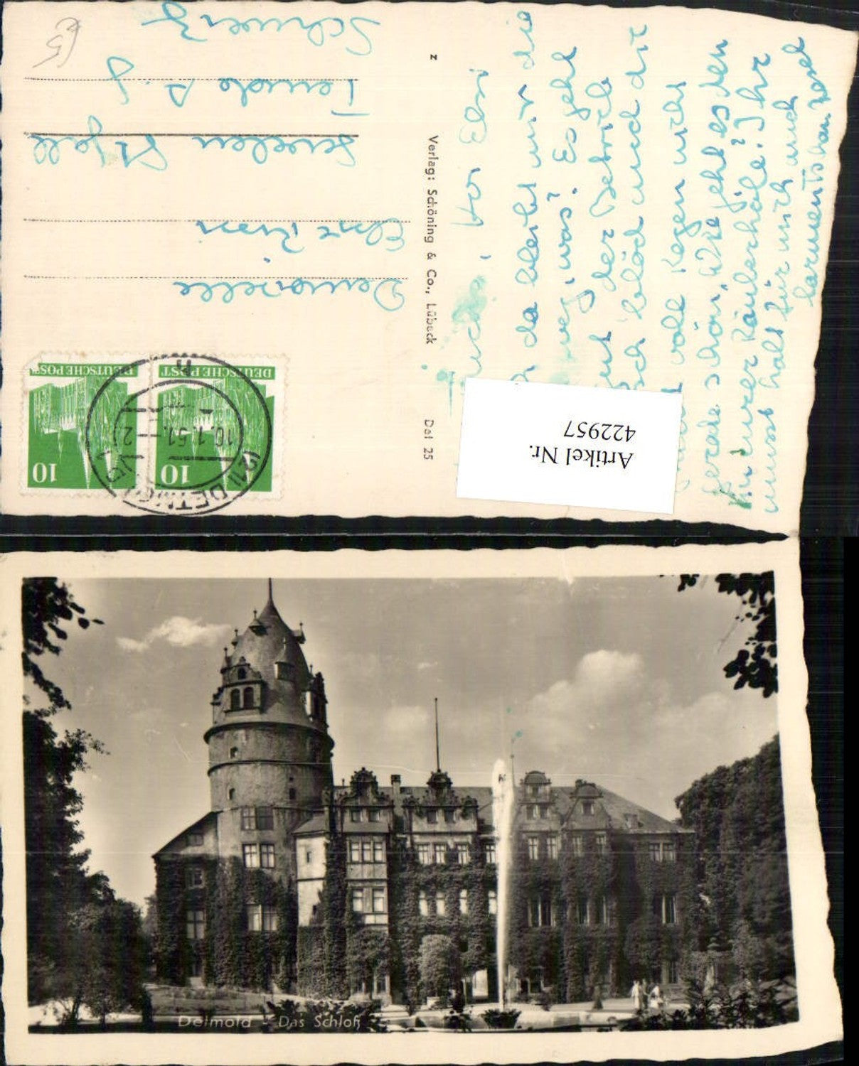 422957,Detmold Schloss Fontäne
