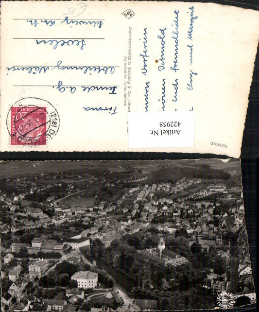 422958,Detmold Totale Fliegeraufnahme