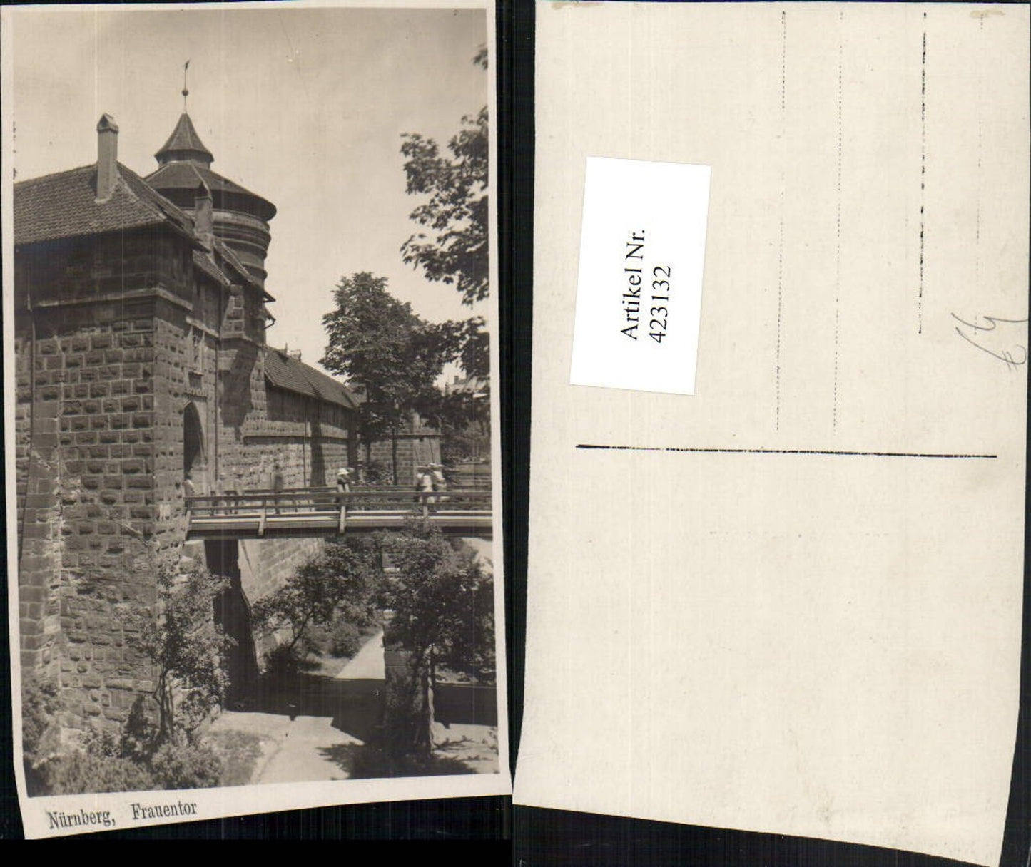 423132,Nürnberg Frauentor Tor Brücke
