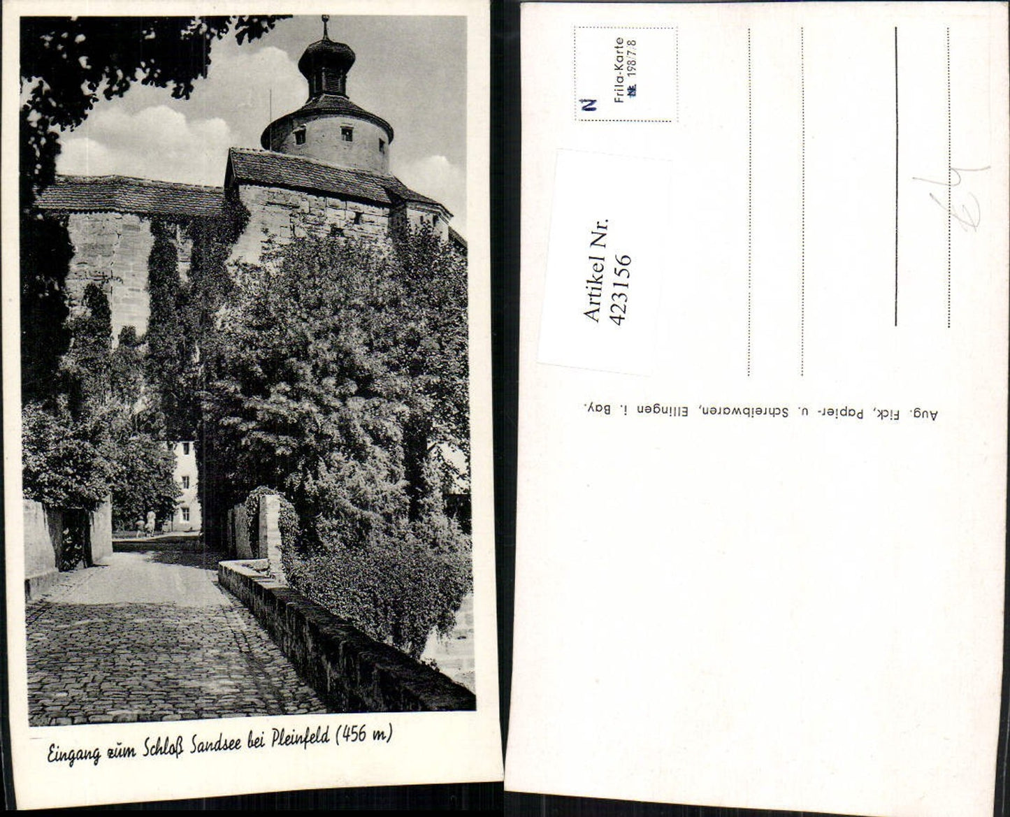 423156, Entrance to Sandsee Castle near Pleinfeld