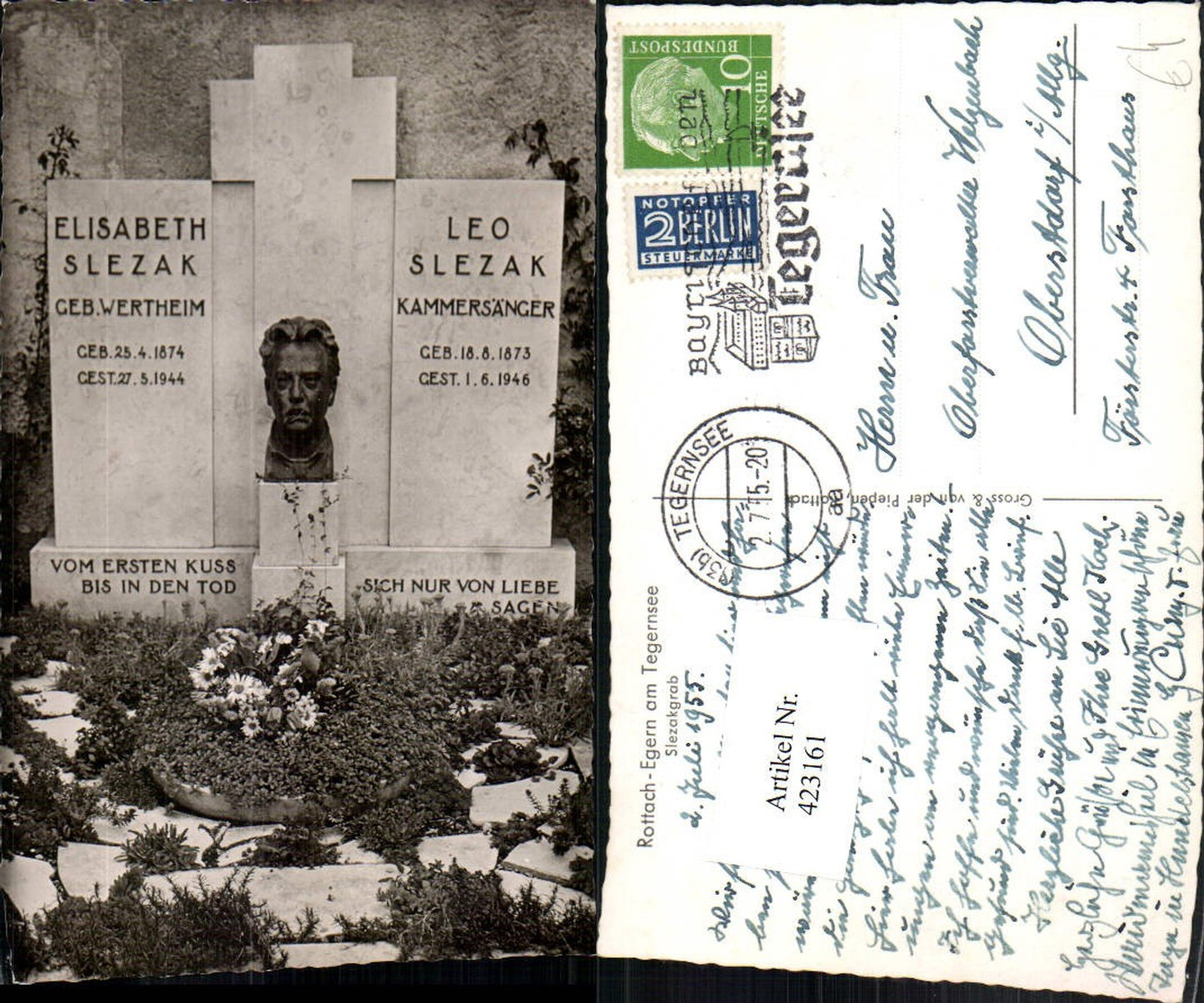 423161,Rottach-Egern am Tegernsee Slezakgrab Grabmal