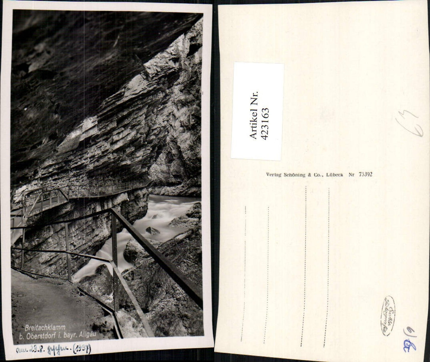 423163,Breitachklamm Klamm Schlucht b. Oberstdorf im Allgäu