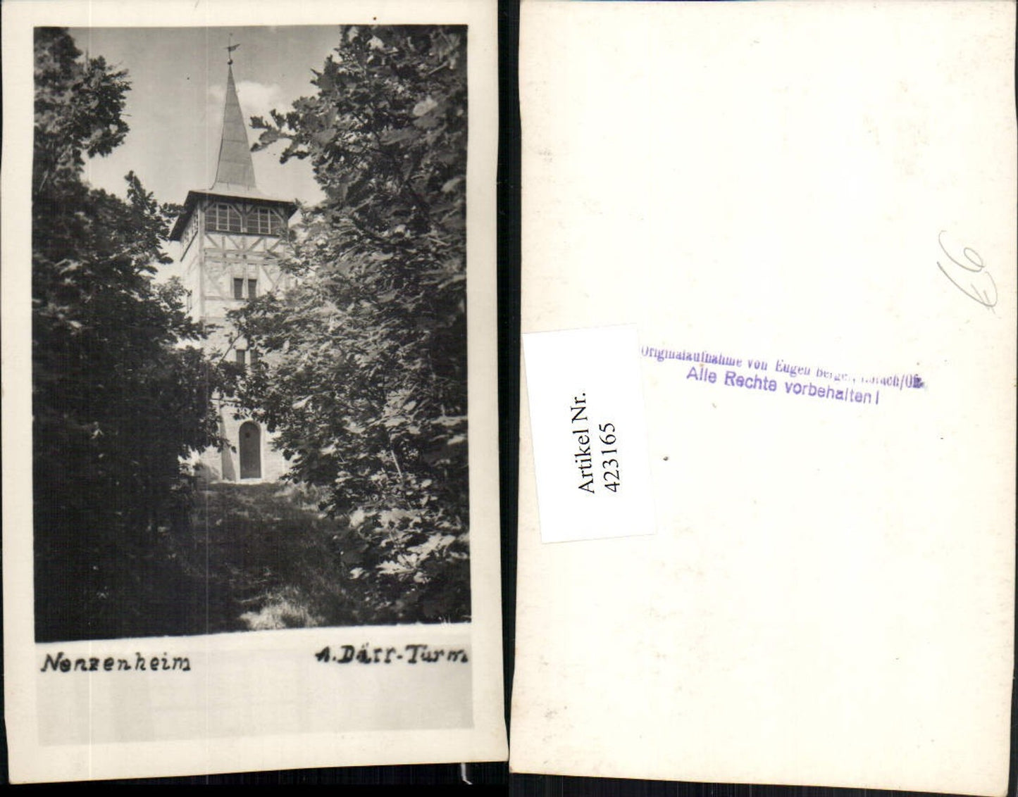 423165,Nenzenheim b. Iphofen Andreas-Därr-Turm