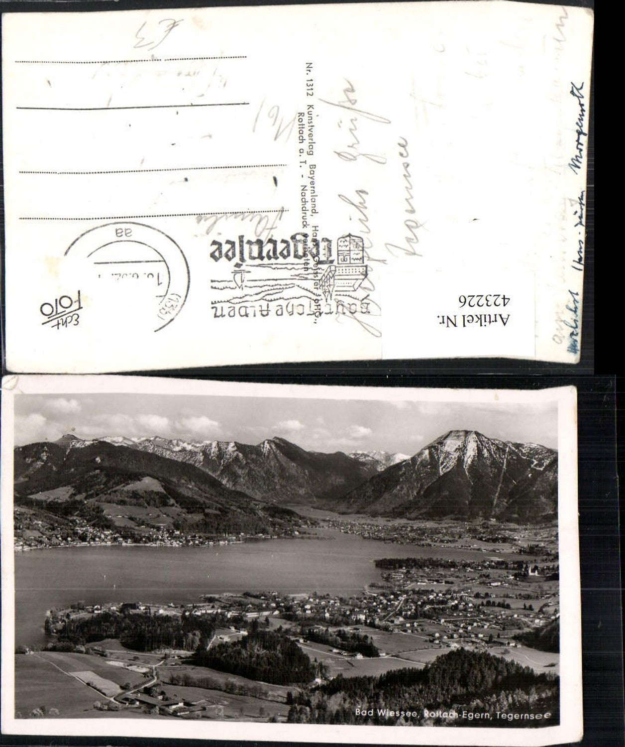 423226,Bad Wiessee Rottach-Egern Tegernsee Totale Bergkulisse