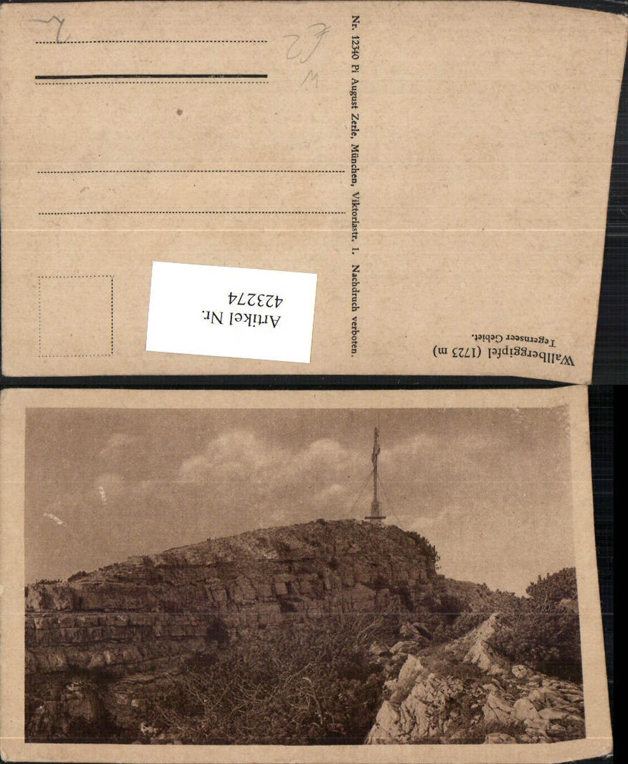 423274,Wallberggipfel Gipfelkreuz b. Rottach-Egern
