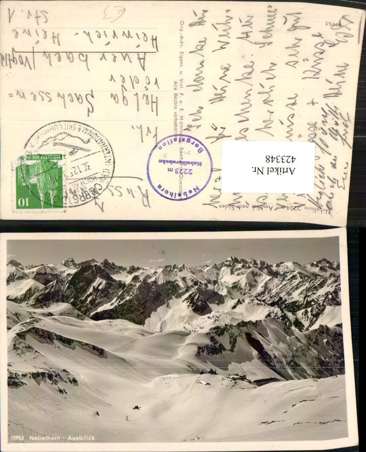 423348,Nebelhorn b. Oberstdorf im Allgäu Bergkulisse