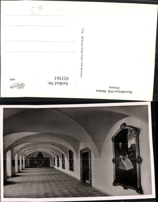 423361,Metten Benediktiner-Stift Äbtegang Innenansicht
