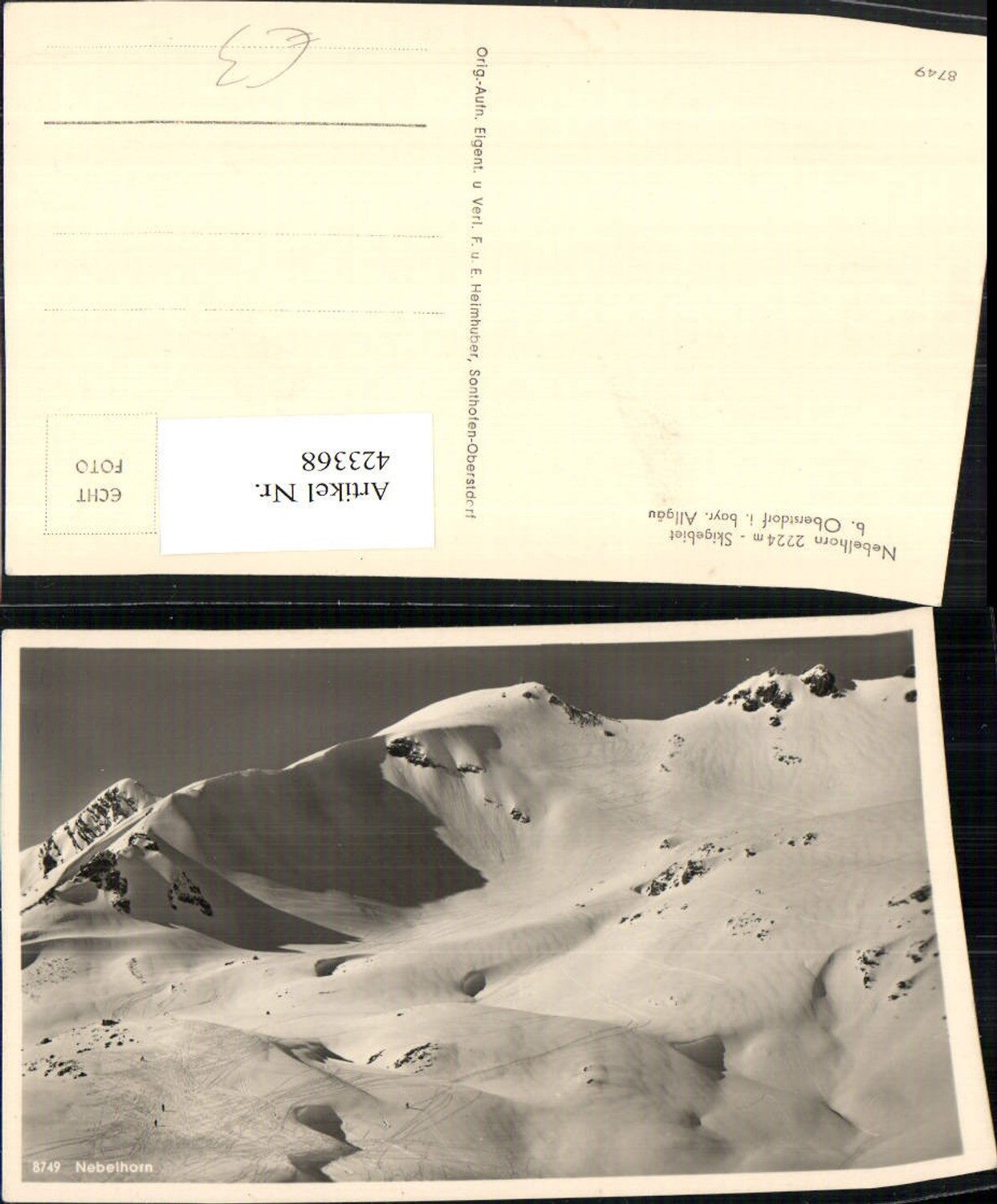 423368,Nebelhorn b. Oberstdorf im Allgäu Bergkulisse