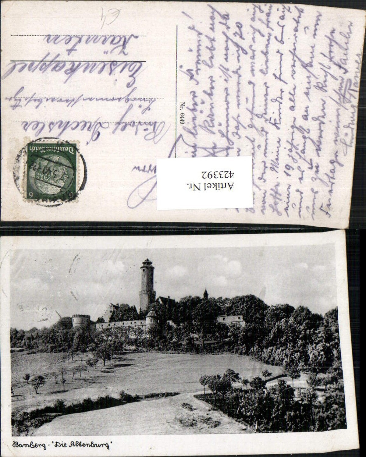 423392,Bamberg Altenburg Burg Turm