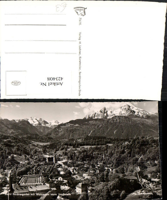 423408,Berchtesgaden Totale m. Watzmann vom Lockstein Bergkulisse