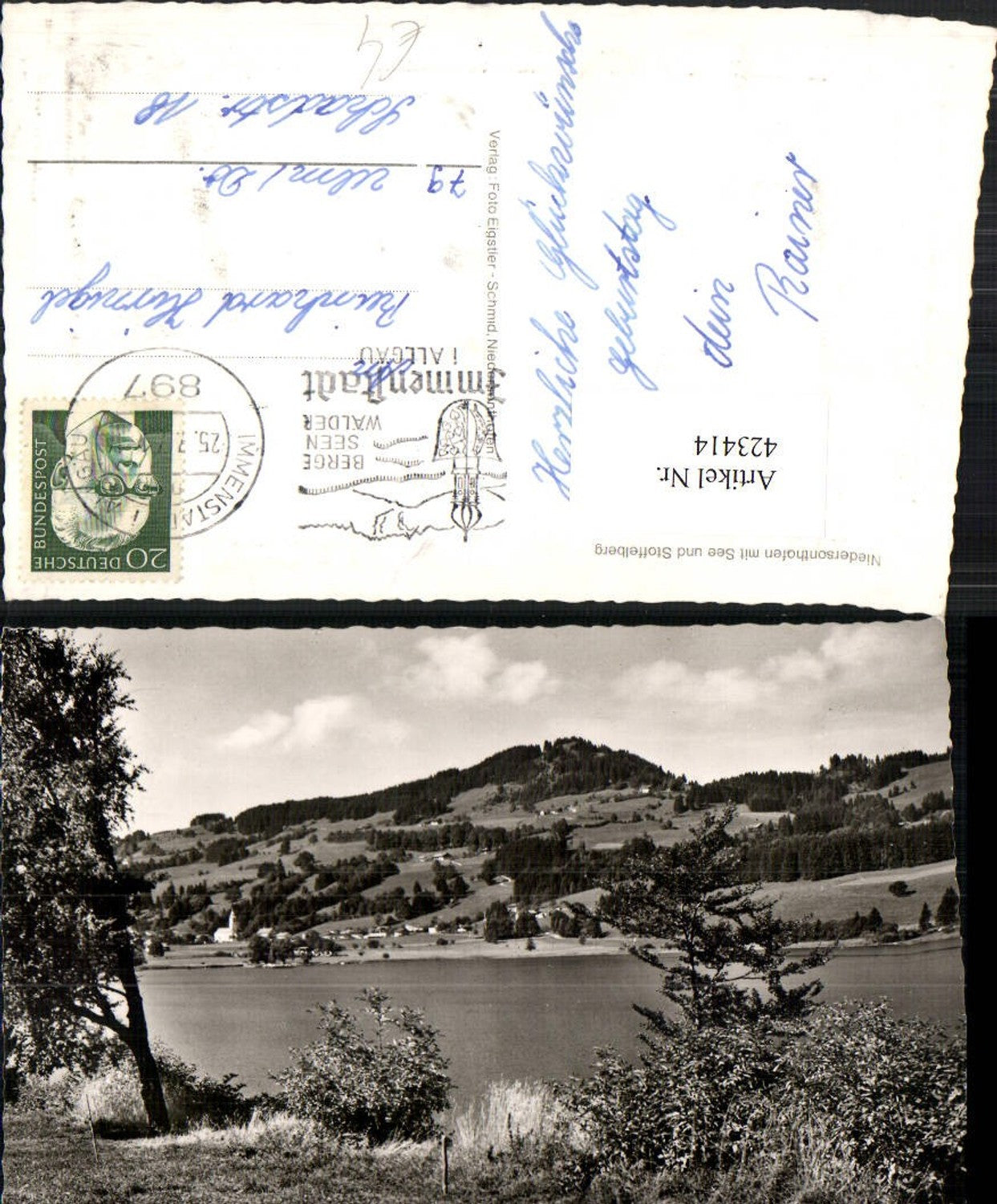 423414,Niedersonthofen m. See b. Waltenhofen und Stoffelberg