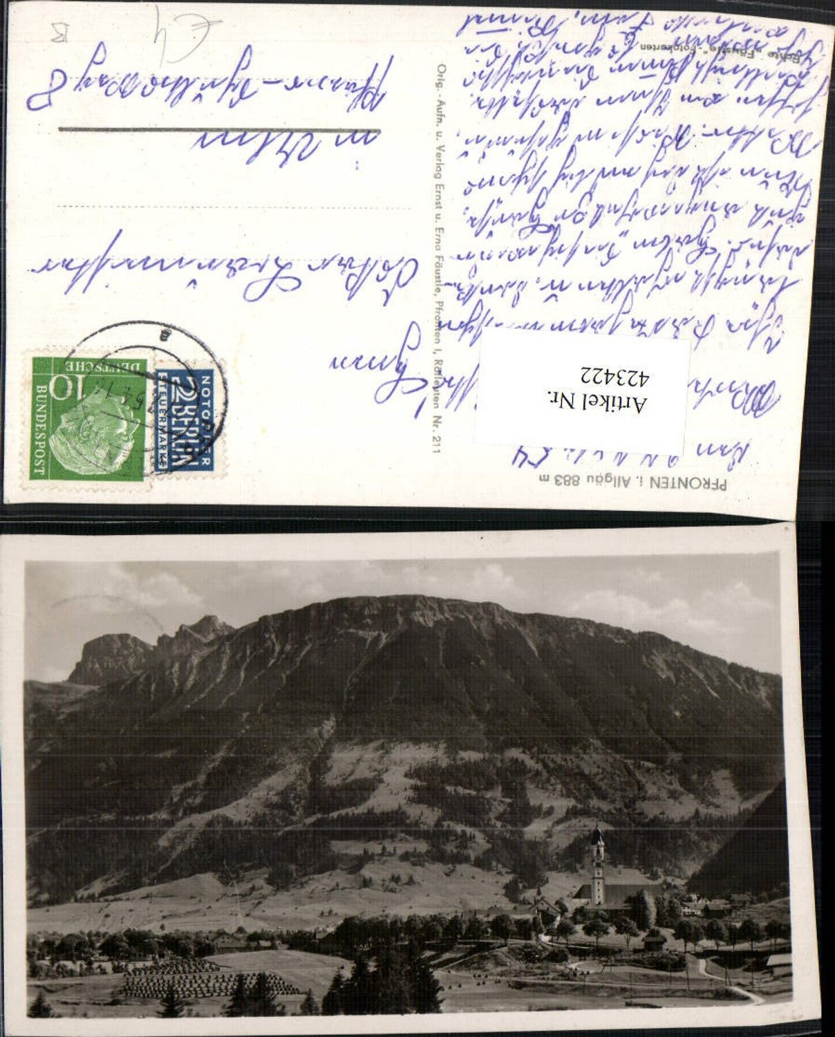 423422,Pfronten im Allgäu Totale Bergkulisse