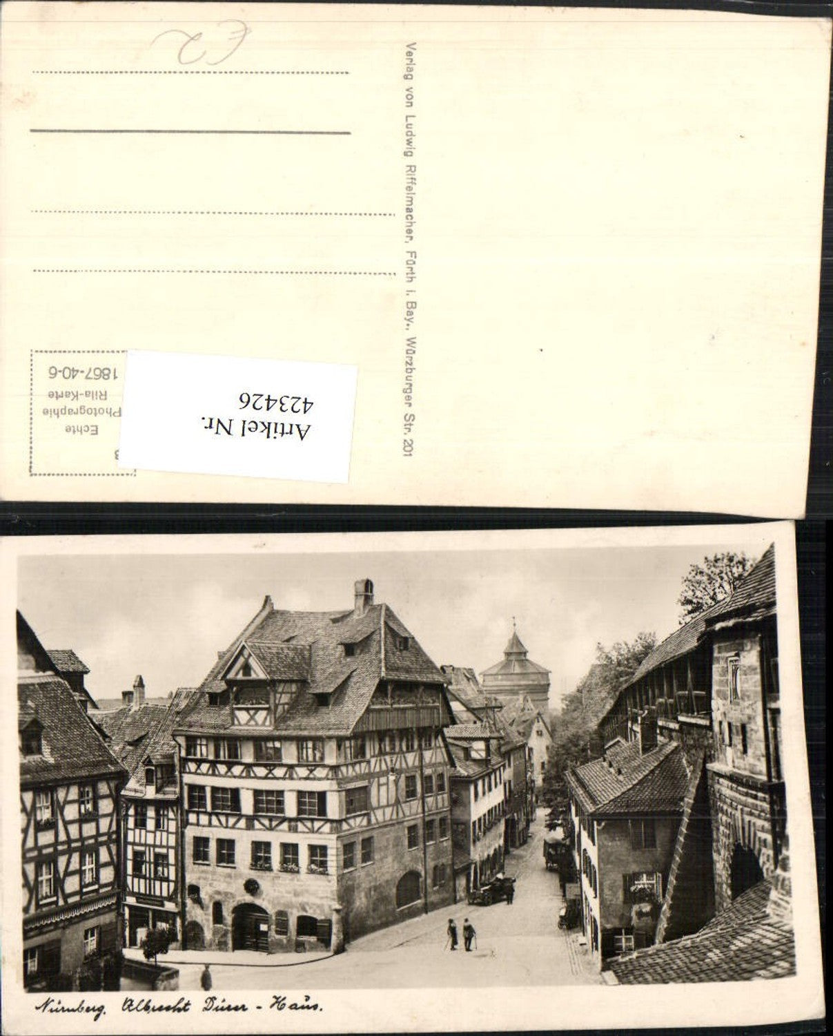 423426,Nürnberg Albrecht Dürer-Haus Gasse