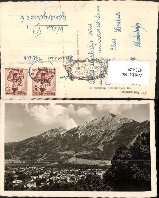 423429,Bad Reichenhall Totale m. Zwiesel u. Hochstaufen Bergkulisse