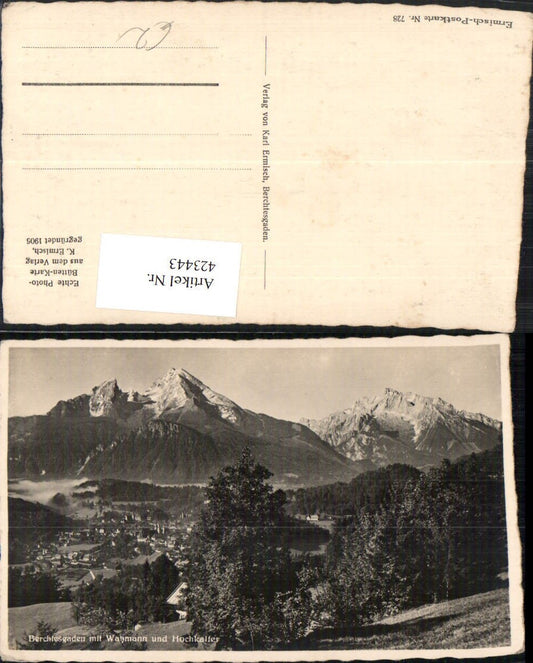 423443,Berchtesgaden Totale m. Watzmann u. Hochkalter Bergkulisse