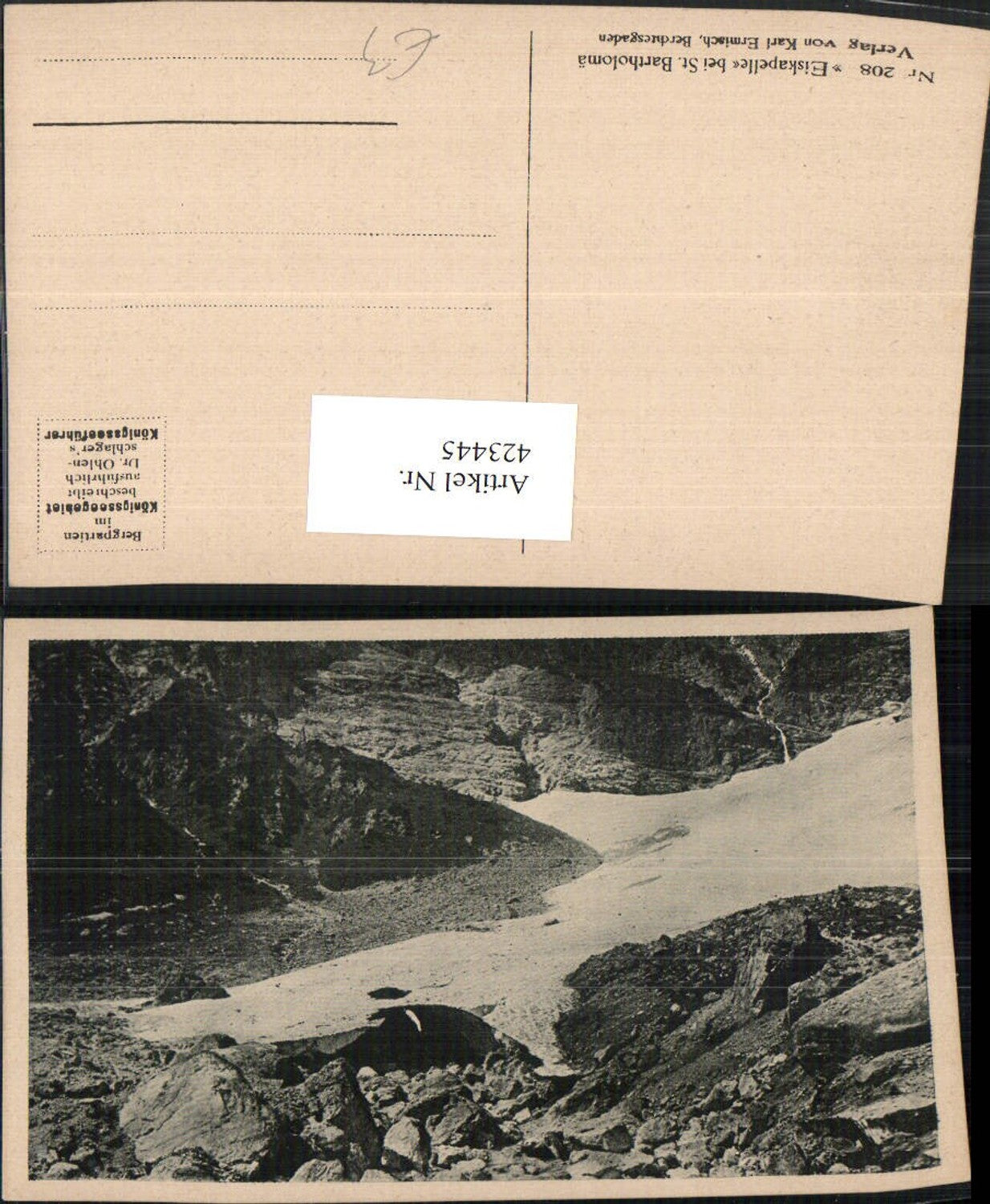 423445,Eiskapelle Gletscher b. St. Bartholomä