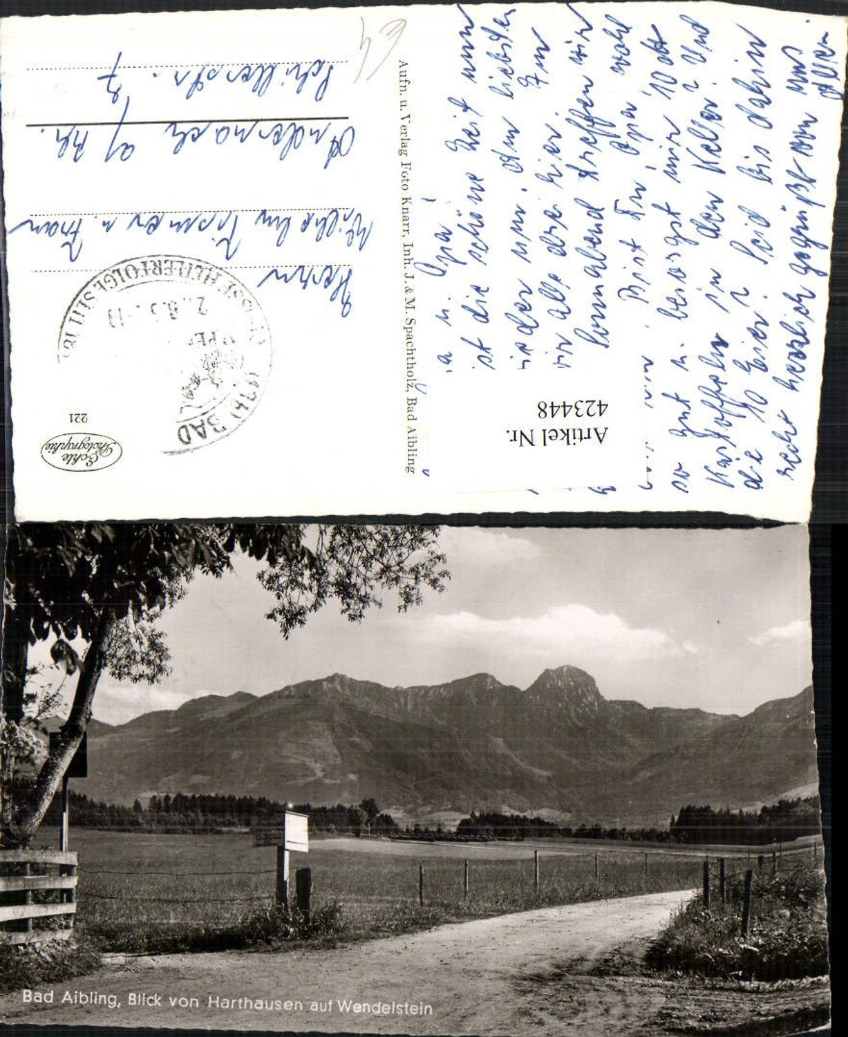 423448,Bad Aibling Blick von Harthausen auf Wendelstein Bergkulisse