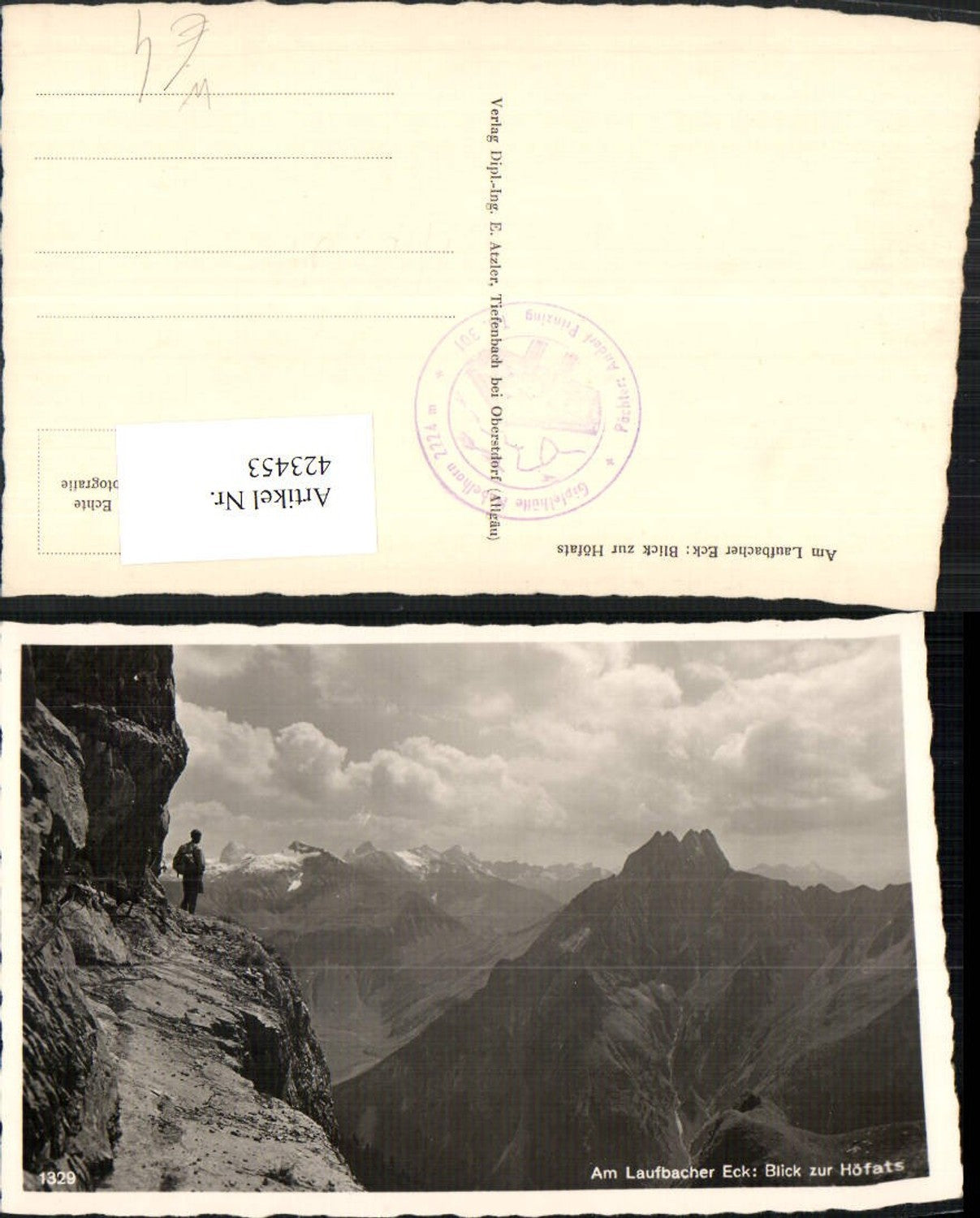 423453,Laufbacher Eck b. Oberstdorf Blick zur Höfats Bergkulisse