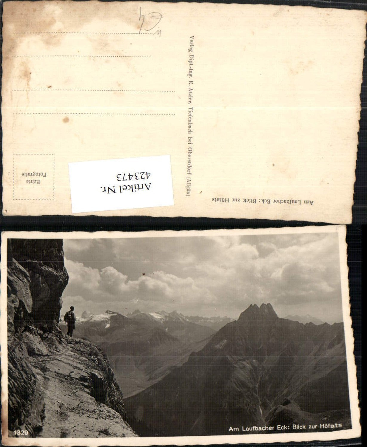 423473,Laufbacher Eck b. Oberstdorf Blick zur Höfats Bergkulisse