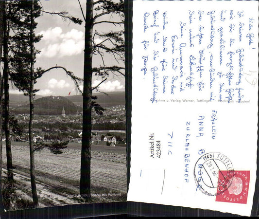 423484, Tuttlingen on the Danube, total view including Honburg