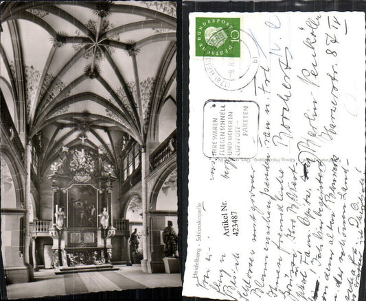 423487, Heidelberg Castle Chapel Interior view Altar