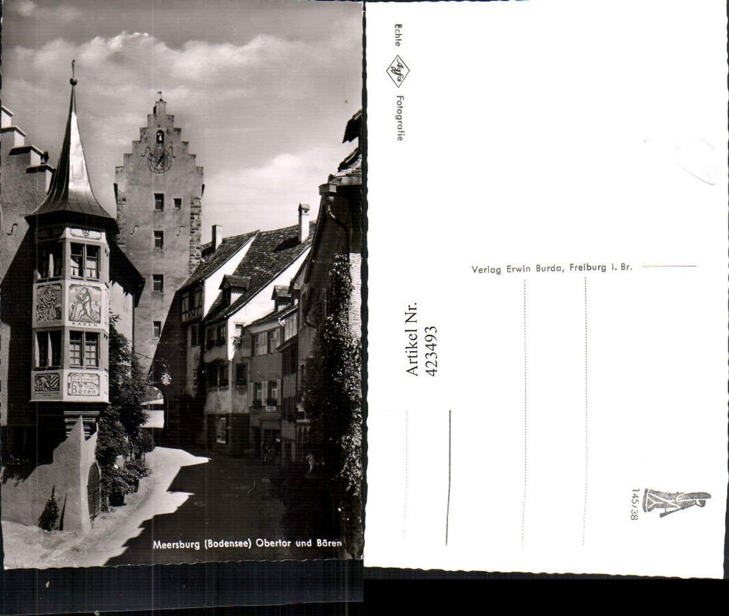 423493,Meersburg am Bodensee Obertor Tor u. Bären Erker