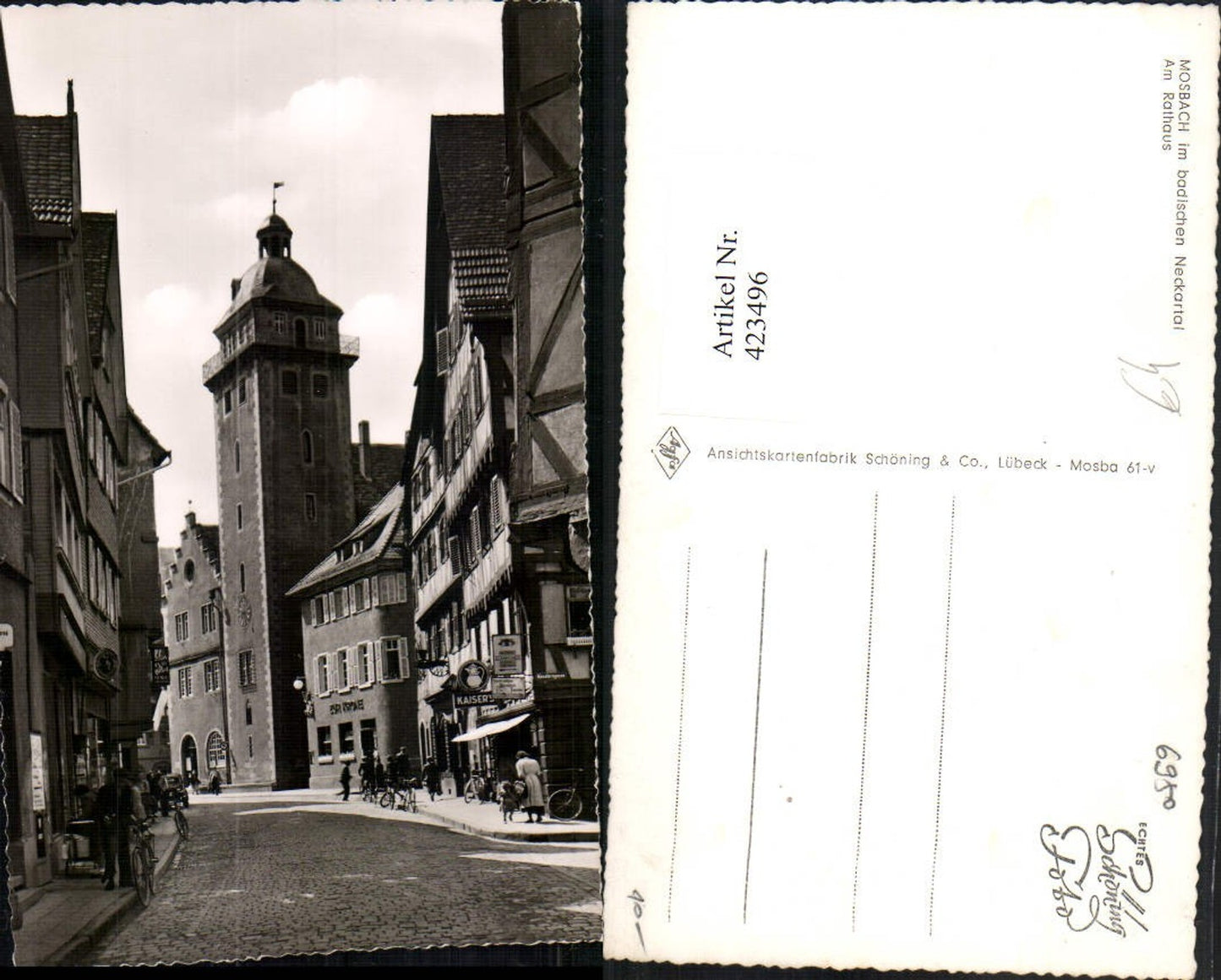 423496,Mosbach im Neckartal Am Rathaus Straßenansicht