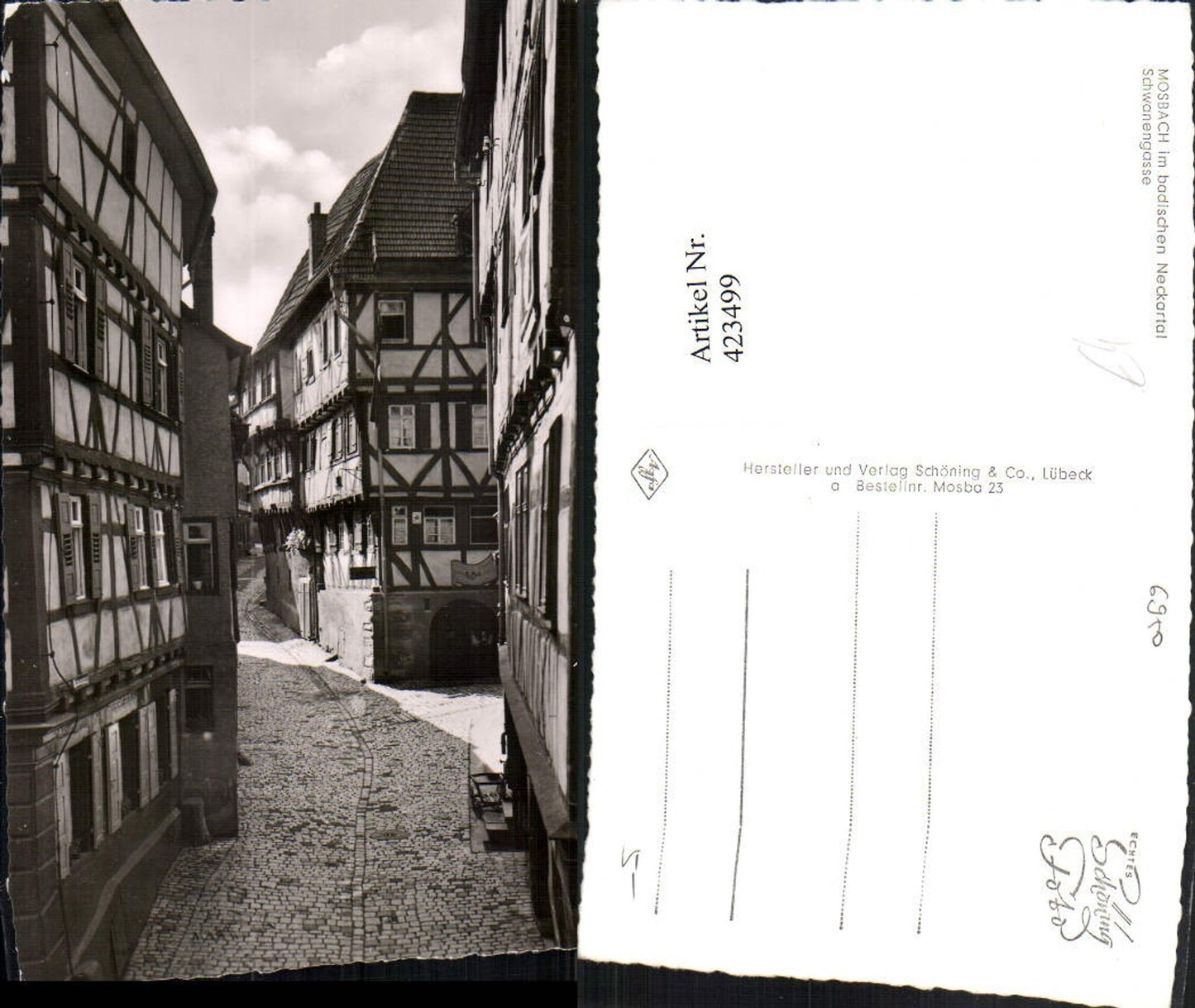 423499,Mosbach im Neckartal Schwanengasse Gasse