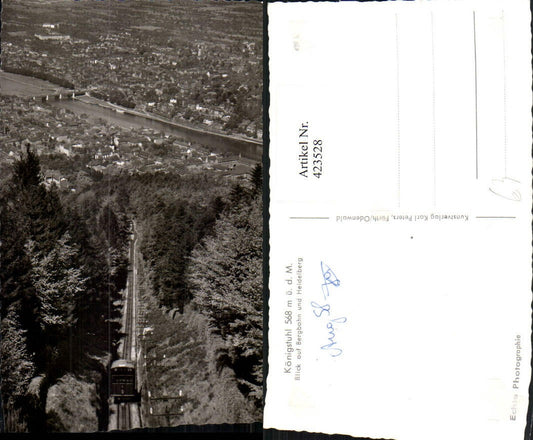 423528, Königstuhl Mountain Railway Cogwheel Railway with Heidelberg Total