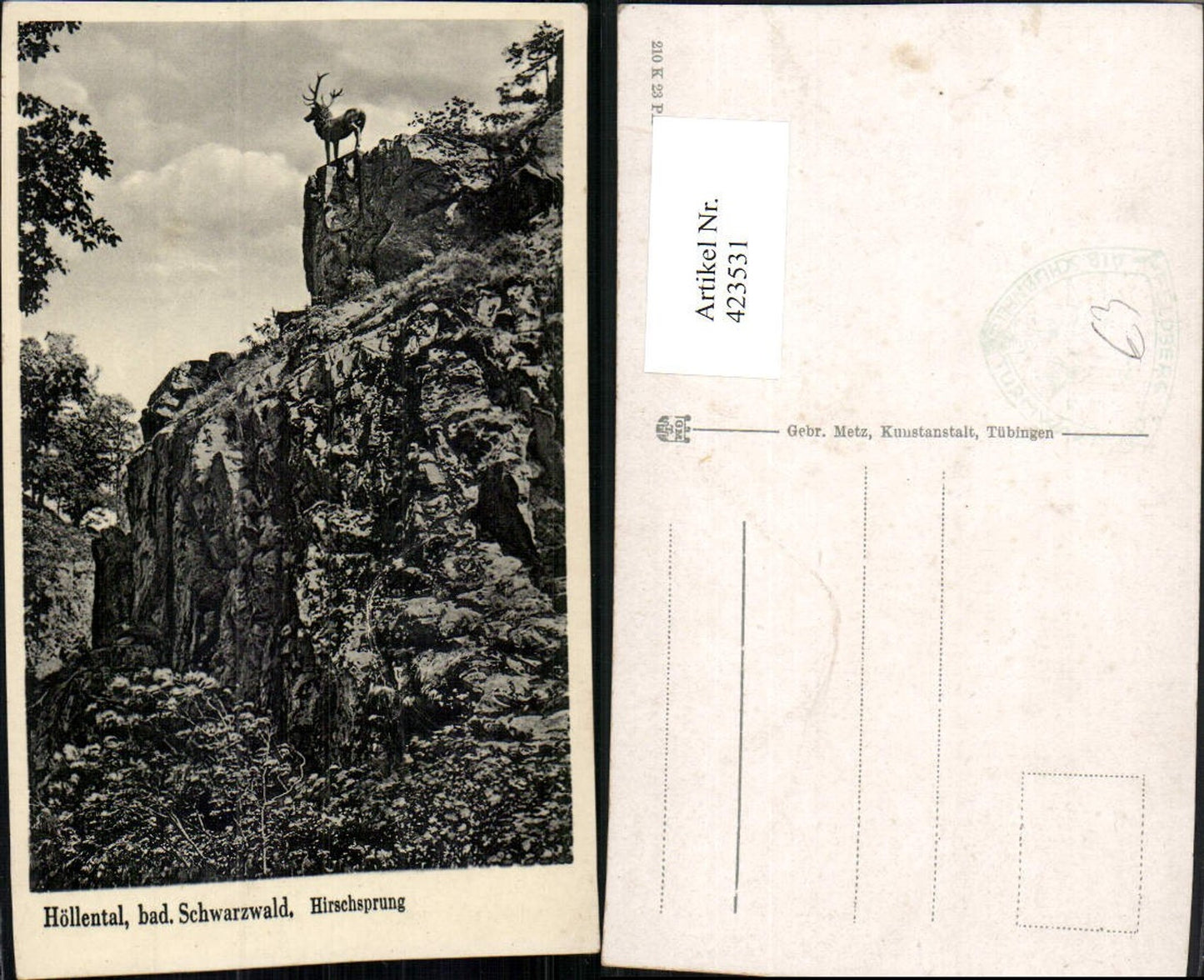 423531,Höllental im Schwarzwald b. Hinterzarten Hirschsprung Felsen