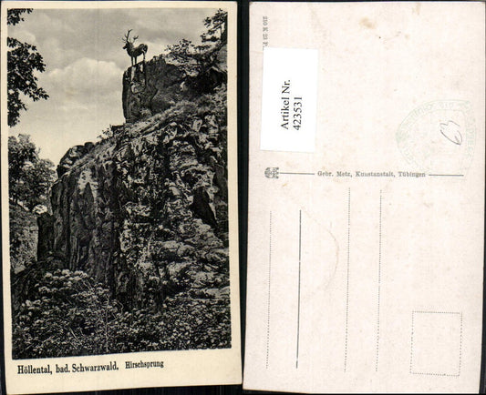 423531,Höllental im Schwarzwald b. Hinterzarten Hirschsprung Felsen