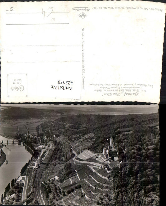 423550, Neckarzimmern am Neckar, total view including Hornberg Castle