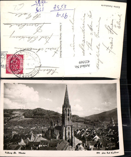 423569, Freiburg im Breisgau, partial view of the Münster Church