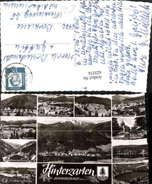 423574,Hinterzarten im Schwarzwald Totale Höllental Titisee Feldsee Mehrbildkarte
