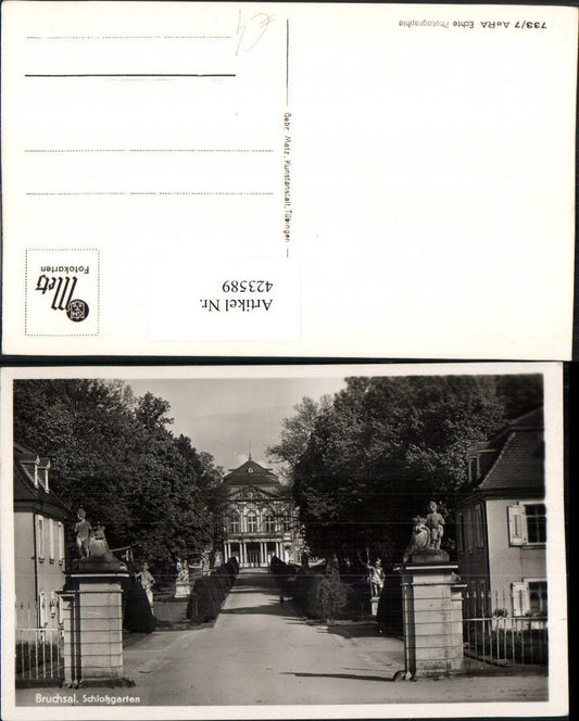 423589,Bruchsal Schloss Schlossgarten