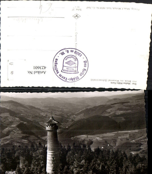 423601, Hohe-Möhr-Turm observation tower near Schopfheim in Wiesental