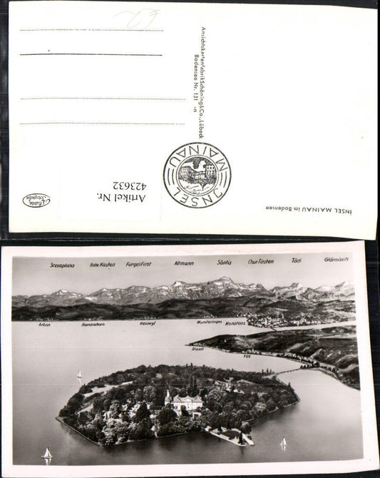 423632, Mainau Island in Lake Constance, total mountain scenery