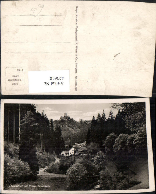 423640, Teinachtal m. Ruin Zavelstein b. Bad Teinach-Zavelstein