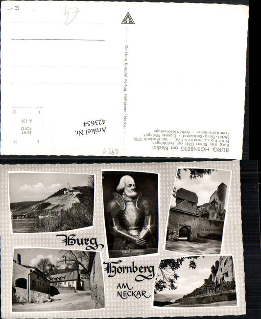 423654, Hornberg Castle on the Neckar near Neckarzimmern, Knights, multi-image postcard