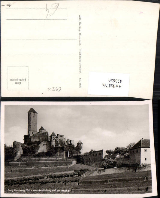 423656, Hornberg Castle on the Neckar River near Neckarzimmern