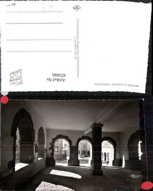 423686, Buchen im Odenwald Town Hall Arcades