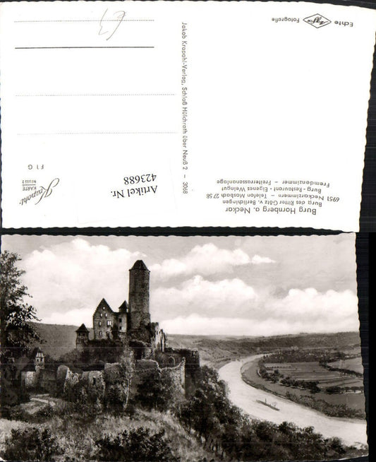 423688, Hornberg Castle on the Neckar River near Neckarzimmern