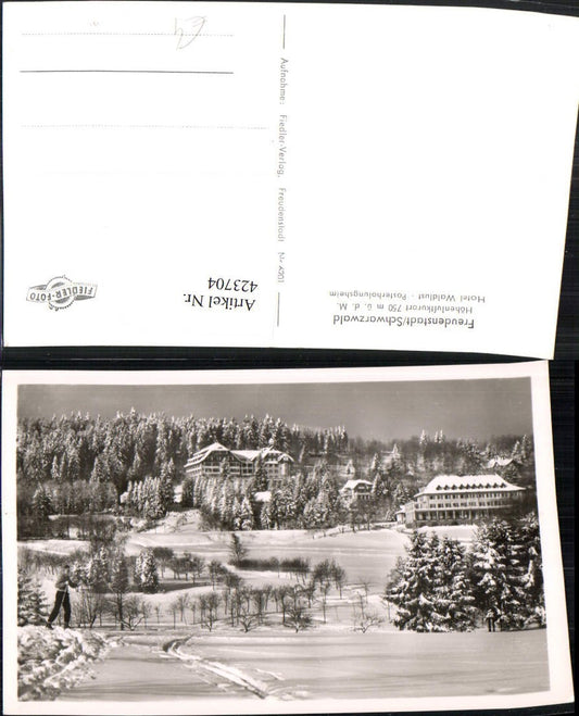423704, Freudenstadt in the Black Forest, Hotel Waldlust, winter scene