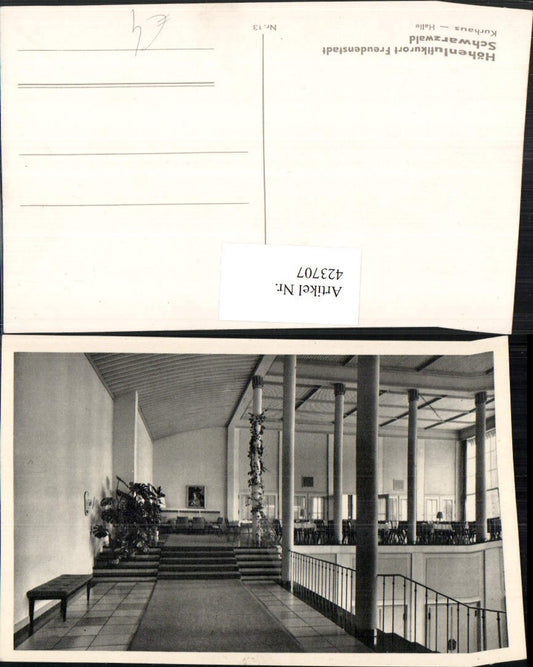 423707, Freudenstadt in the Black Forest, Kurhaus Hall, interior view